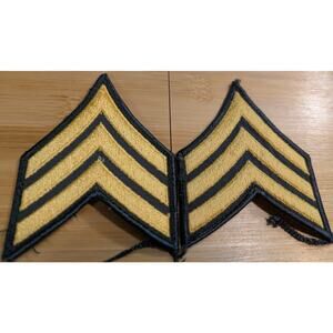 BUNDLE ONLY 2 US Army E5 Sergeant Patches Military Insignia‎ Embroidered SSI